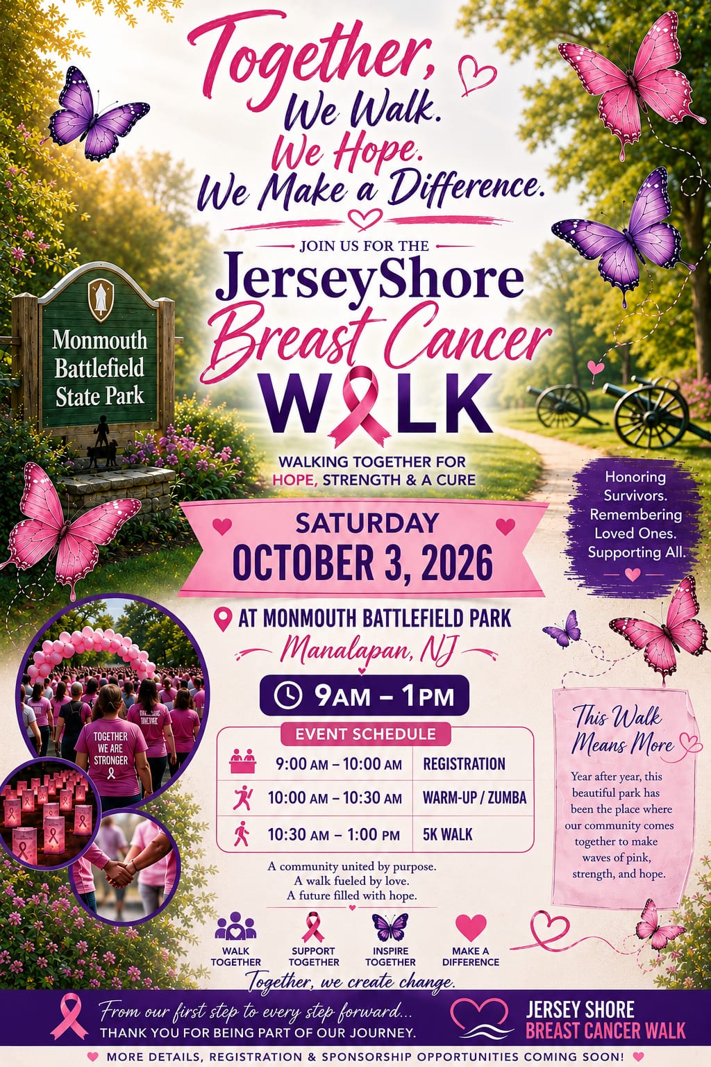 Jersey Shore Breast Cancer Walk Flyer